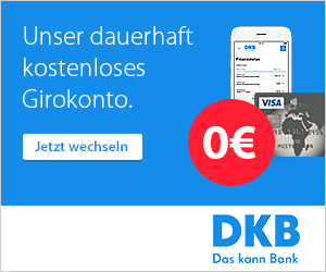 DKB-Cash: 0 € Kontoführung mit gratis VISA-Debitcard